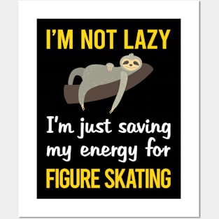 Funny Lazy Figure Skating Posters and Art